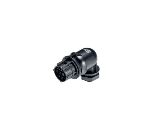 Wieland RST20I5 Female Device Connector, Light Gray 90° Angle Plug, Outdoor Rated - Image 1