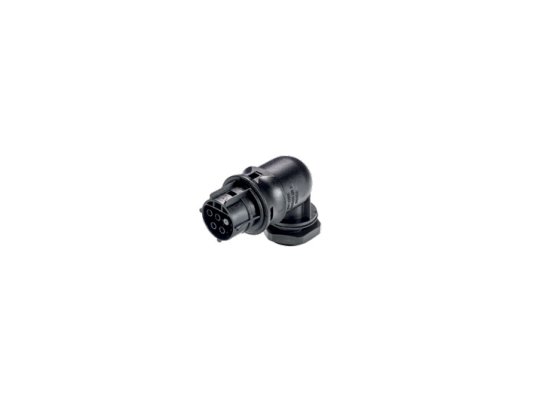 Wieland RST20I5 Female Device Connector - Light Blue, 90° Angle Plug - Image 1