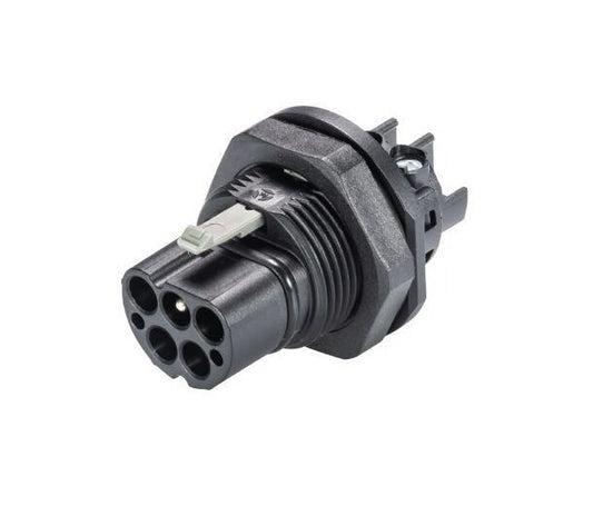 Wieland RST20I4 Black Male Device Connector - Image 1