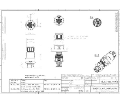 Wieland RST20I4S Circular Connector - Image 2