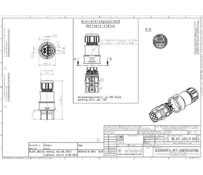 Wieland RST20I5S B1 Circular Electrical Connector - Image 2