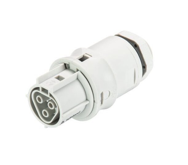 Wieland RST20I3 Female Device Connector - M20 Thread, Light Gray - Image 1