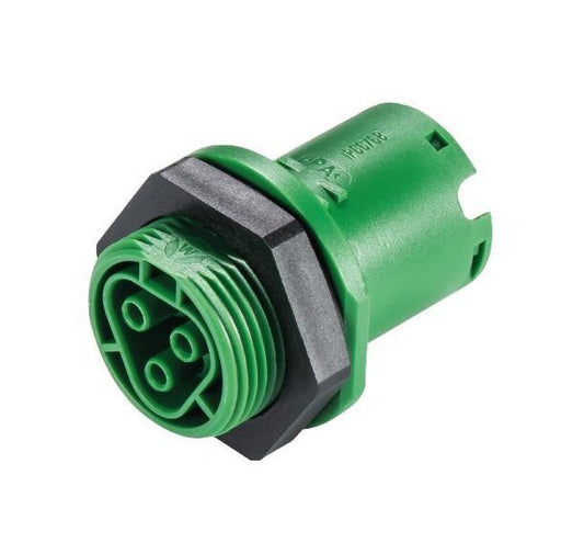 Wieland RST20I3 Female Device Connector, M25 Thread, Leaves Green - Image 1