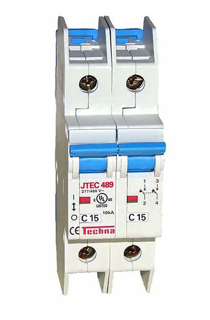 JTEC 489 2 Pole Miniature Circuit Breaker - Image 1
