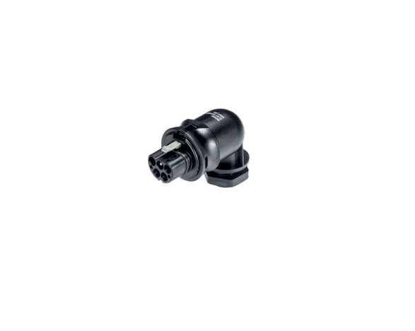 Wieland RST20I4 90-Degree Male Device Connector, Light Gray - Image 1