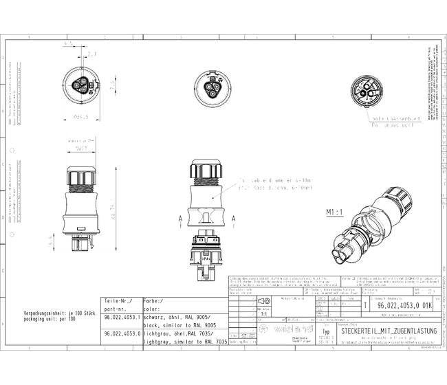 Wieland RST20I2S Circular Connector - Image 2