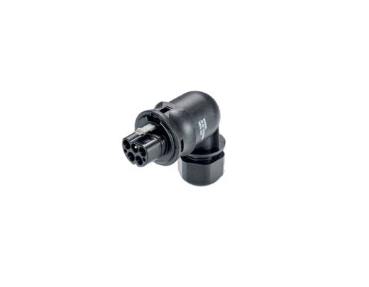 5-Pole Light Blue Male Connector - 20A, Outdoor Rated - Image 1