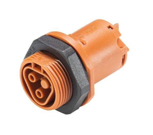 RST20I2 Female Device Connector - Signal Brown, M25 Thread Size - Image 1