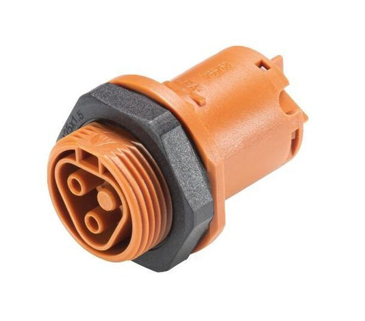 RST20I2 Female Device Connector - Signal Brown, M25 Thread Size - Image 1
