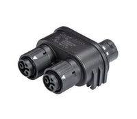 Wieland 2 and 3 Pole Black Coding Distributor Block