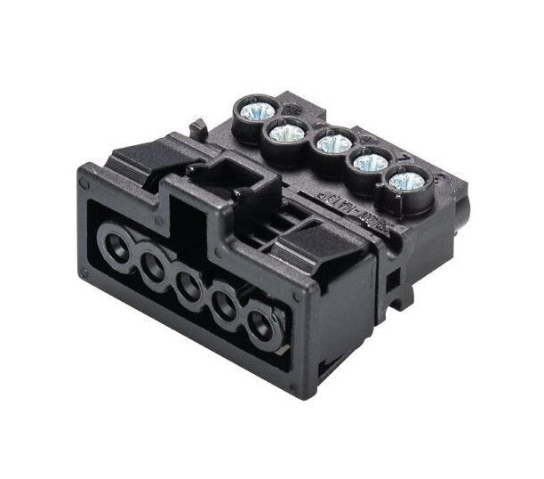 Wieland GST15I5S Electrical Connector | 5-Pole Snap-In Female | 250/400V, 16A - Image 1
