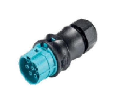 Wieland 7-Pole Light Gray Female Connector - Image 1