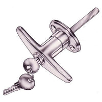 Triple Chrome Plated Handle Lock, Keyed Alike - T Handle