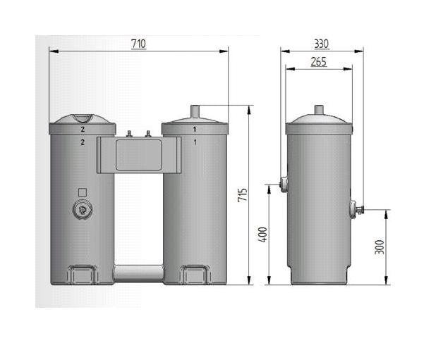 Jorc SEPREMIUM 350 Oil Water Separator for Compressed Air Systems - Image 2