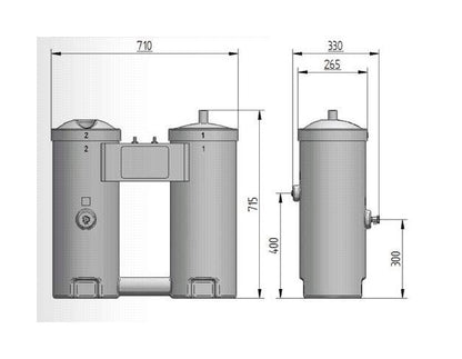 Jorc SEPREMIUM 350 Oil Water Separator for Compressed Air Systems - Image 2