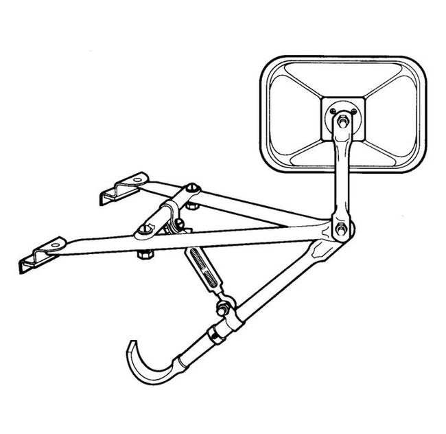 Adjustable Stainless Steel Passenger Car & Light Truck Mirror Assembly - Image 2