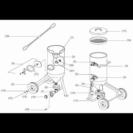 Thrust Washer 3/4 Inch for 1 cu' Classic Pressure Pot - Image 1