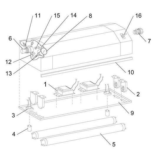 Zero BNP Sand Blast Cabinet Light Shield Base Plate - Image 1