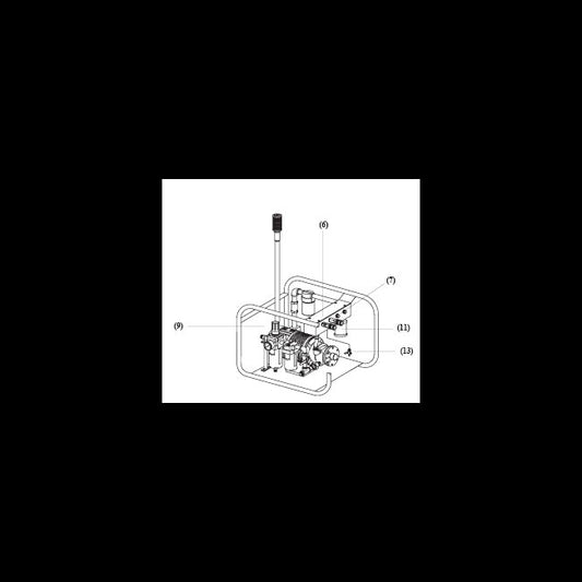 Clemco/Zero CAP-4 Ambient Air Pump with Frame - Image 1