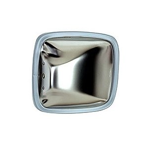 Velvac Stainless Steel Mirror Head, 6.5" x 6" Convex Glass - Image 1
