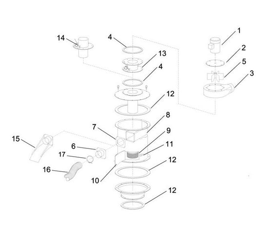 6" Inlet Pipe Adaptor for 900 CFM Systems - Image 1