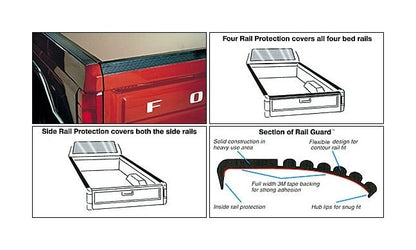 70 ft Self Adhesive Vinyl Rail Protector - 3-3/4 Inch Width - Image 3