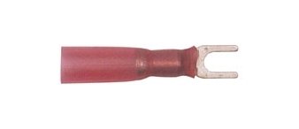 Heat Seal Spade Terminals - Pack of 5, 22-18 Gauge, #10 Stud Size - Image 1