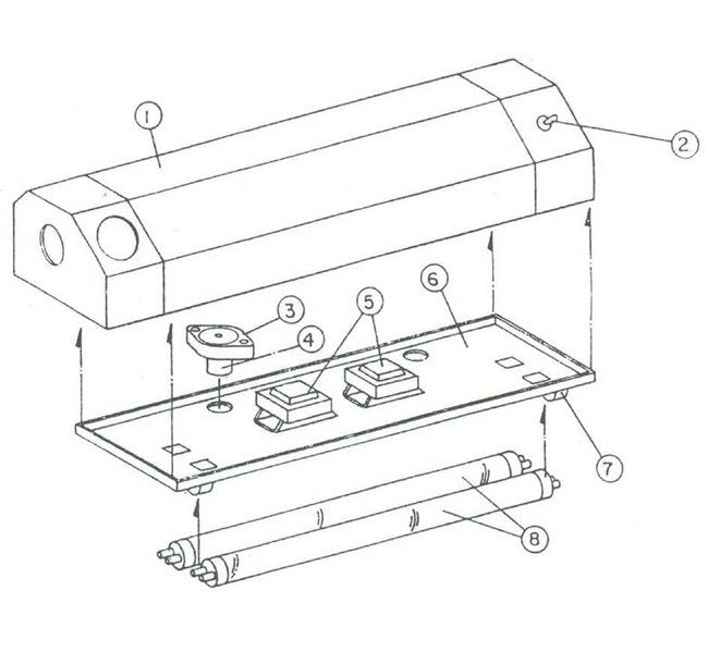 Copper Color Inside Light Shield for Zero BNP 50 Suction Blast Cabinet - Image 1