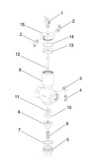 1" Inlet Valve Bottom Cap for Classic Blast Machine