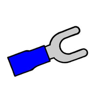Insulated Spade Tongue Terminals 16-14 Gauge
