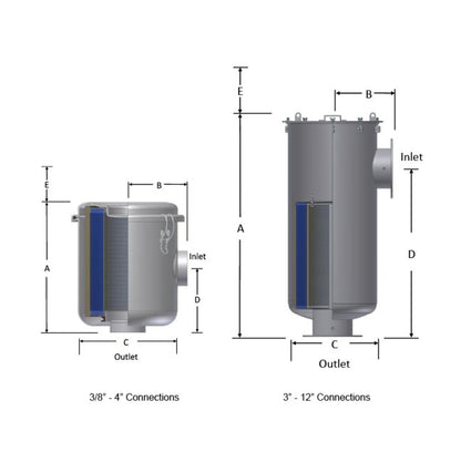 Solberg CSL Series Compact Inlet Vacuum Filter - Image 2
