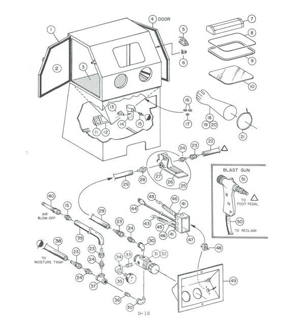 Gray Grate for Zero BNP 65 Suction Blast Cabinet - Image 1
