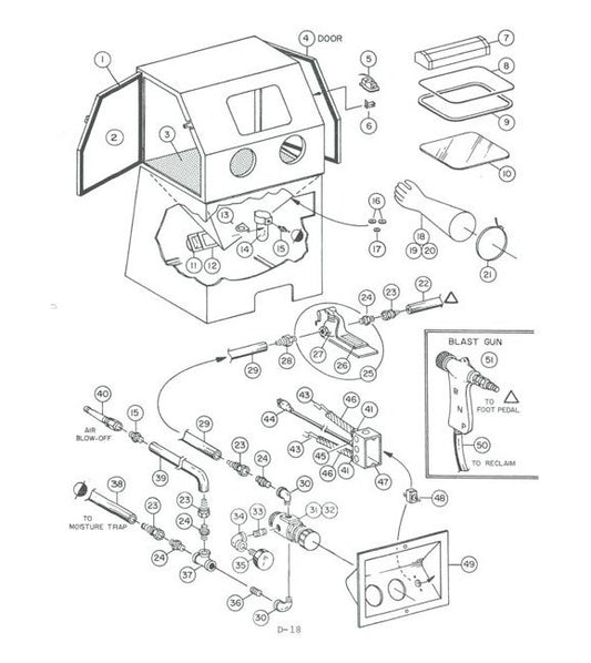 Gray Grate for Zero BNP 65 Suction Blast Cabinet - Image 1