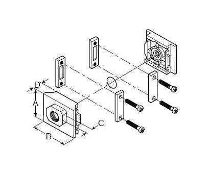 Modular End Block Set - 08 Series for Clean Air Treatment Regulators - Image 1