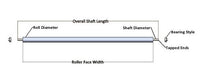 5/8 Inch (in) Shaft Diameter Clear Anodized Aluminum Idler Roll Assembly