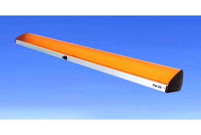 Weatherproof Fluorescent Outdoor Area Light - Amber, 12V - Image 1