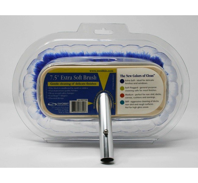 Swobbit 7.5" Extra Soft Blue Brush - Image 1