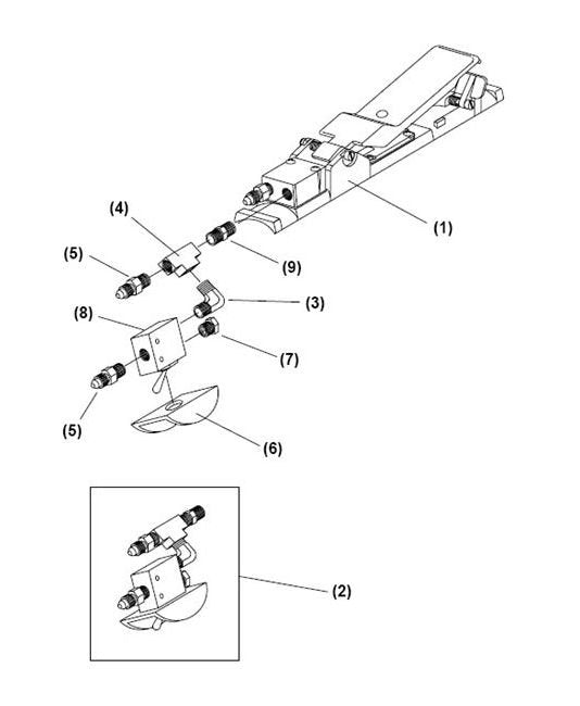 Clemco Zero RLX II Pneumatic Control Handle Assembly with ACS - Image 1