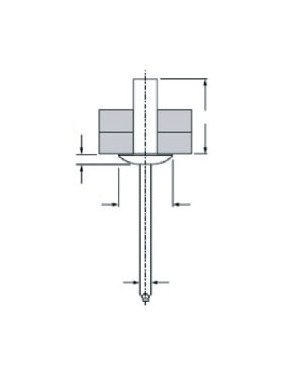 4.8mm x 9.5mm Closed End Blind Rivet - Image 1