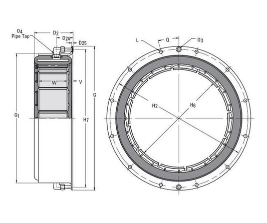 CB-401 Single Flange Clutch Brake Element - Image 1