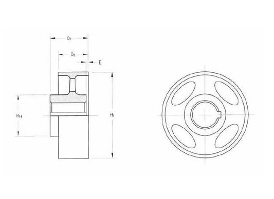 Eaton-Airflex CB Mounting Components - Integral Drums & Hubs - Image 1