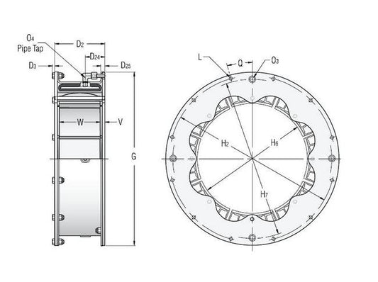 Eaton-Airflex Single Narrow VC Element Assembly - Image 1
