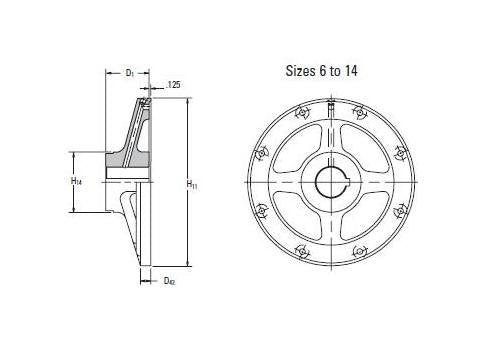 Eaton-Airflex 10CB300 Element Spider - Image 1