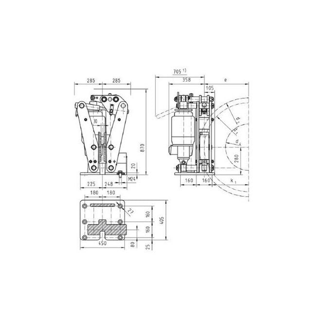 Pintsch Bubenzer SB 28 Disc Brakes with Thruster - Image 1