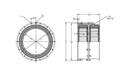 Dual Flange CB Elements Set, Sizes 12-45 - Image 1