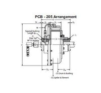 Eaton-Airflex 8CB250 Tapered Bushing Arrangement