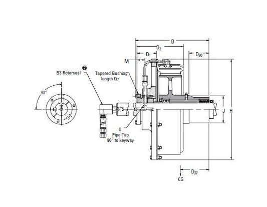 Eaton-Airflex CB Clutches - Bearing Mounted Arrangement, Size 12CB350 - Image 1