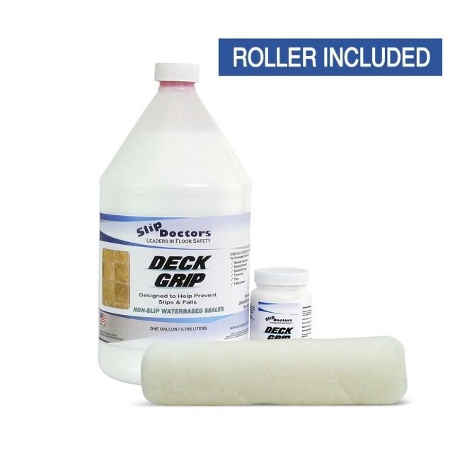 Non-Slip Concrete Sealer - Clear Indoor & Outdoor Coating - Image 1