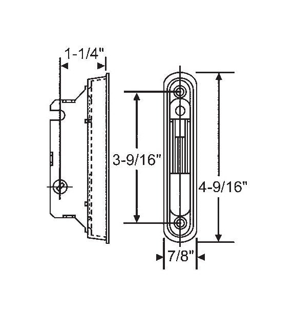 Commercial Grade Mortise Lock with Plate - Image 1
