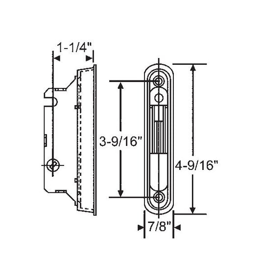 Commercial Grade Mortise Lock with Plate - Image 1